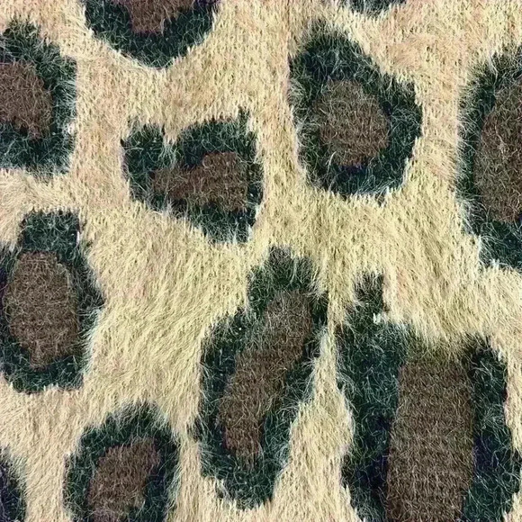 Altar’d State Fuzzy Cheetah Print Sweater - Picture 2 of 8